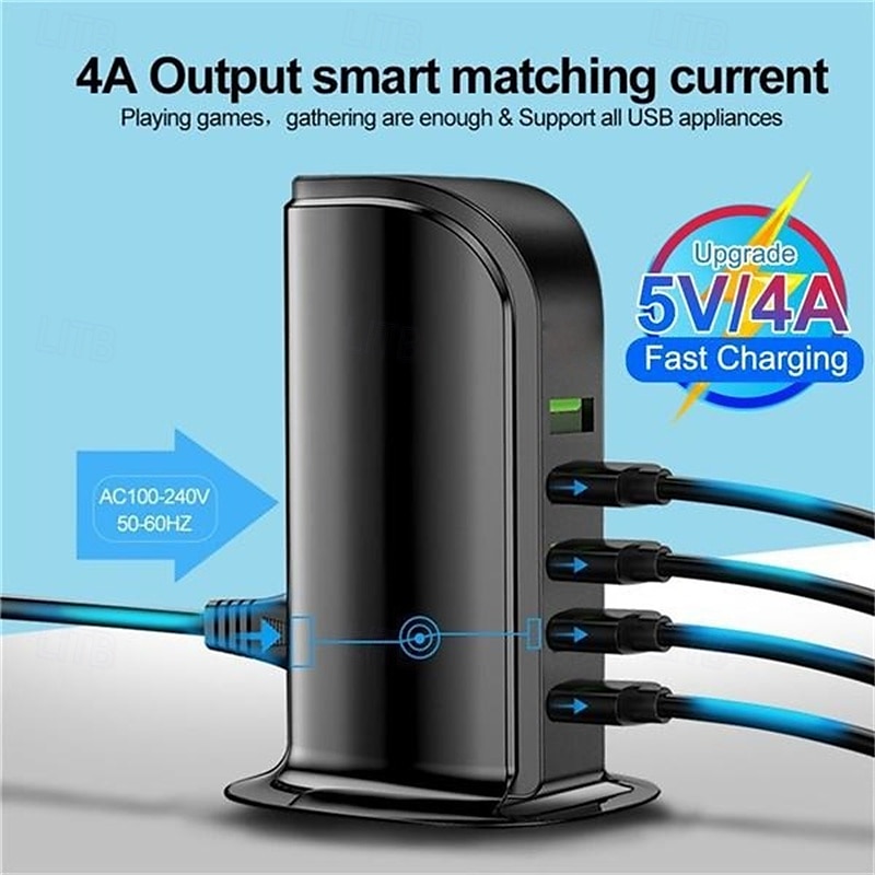 USB 3.0 USB C Hubok 5 Portok 5 az 1-ben USB Hub val vel USB2.0*3 5V / 3A Power Delivery Kompatibilitás Okostelefon 2025 - $19.99 –P8