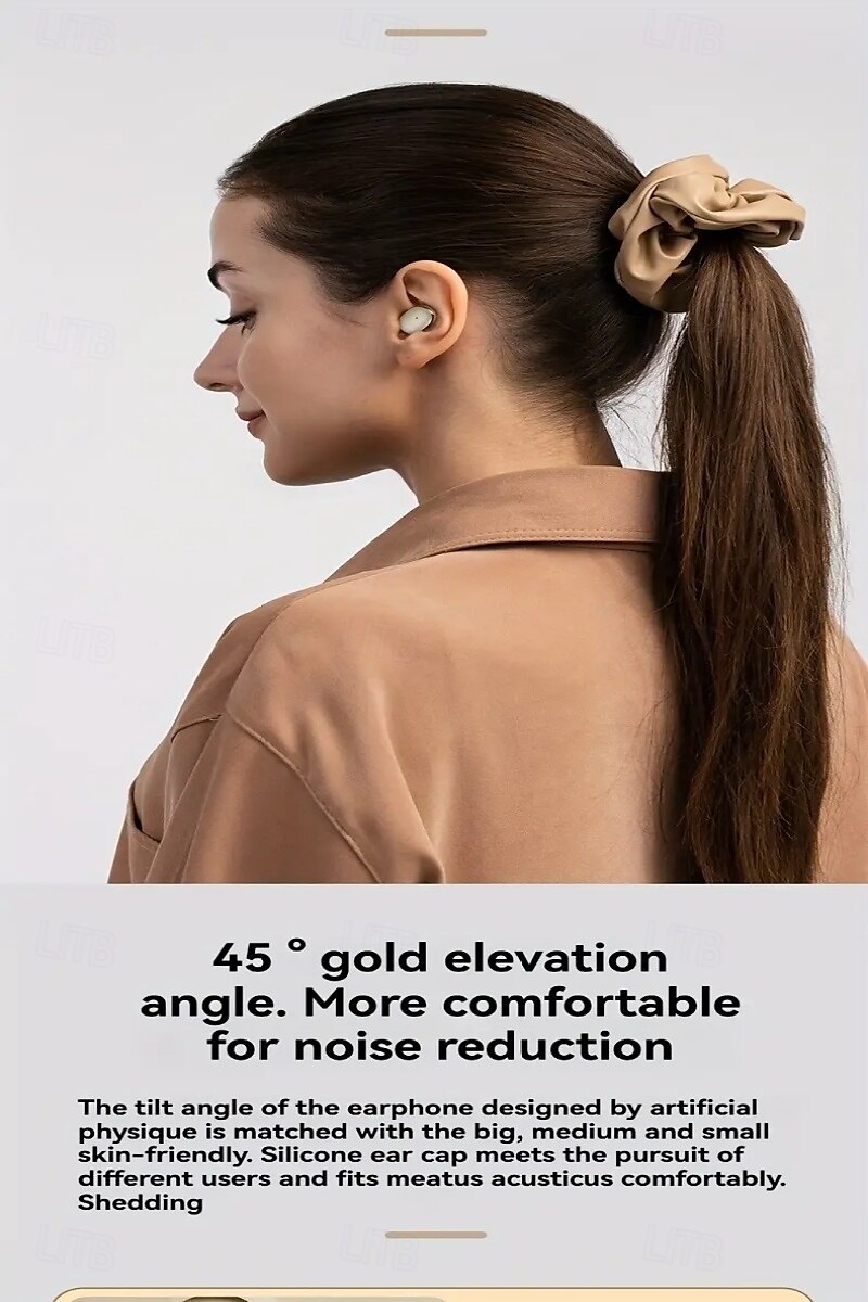 Echte Draadloze Koptelefoon TWS Oordopjes In Ear Bluetooth 5.3 Ergonomisch Ontwerp met Oplaaddoos LED Vermogensweergave voor Reizen Fietsen Reis 2025 - $25.99 –P6
