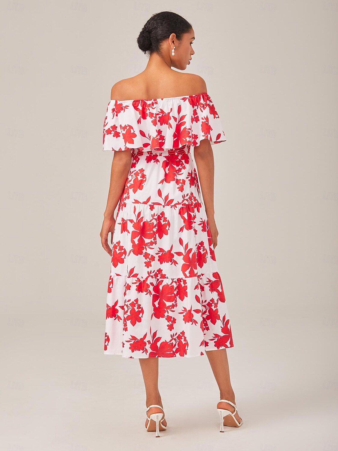 Femmes Rouge Été Bateau Bohème Vacances XS S M de 2025 ? $86.99 –P6
