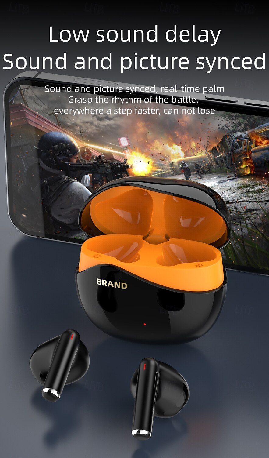 2025年 モバイルデバイス向けのエルゴノミックデザインとステレオサラウンドサウンドを備えたハンズフリーインイヤーBluetooth 5.3ヘッドセット  コレクション – $25.99 –P9