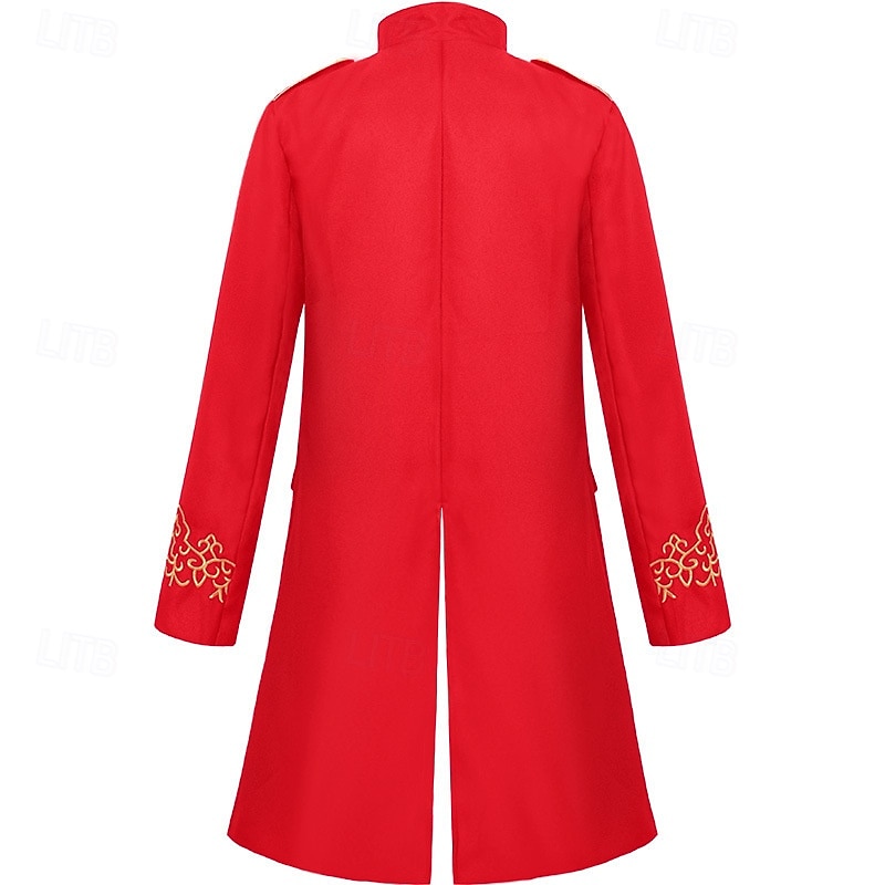 Punk și gotic Steampunk Stilul militar Geacă Îmbrăcăminte Exterior Brodat Costume de fancy Bărbați Regal Halloween Carnaval Performanță LARP Ren Faire Adulți 2026 - $39.99 –P2