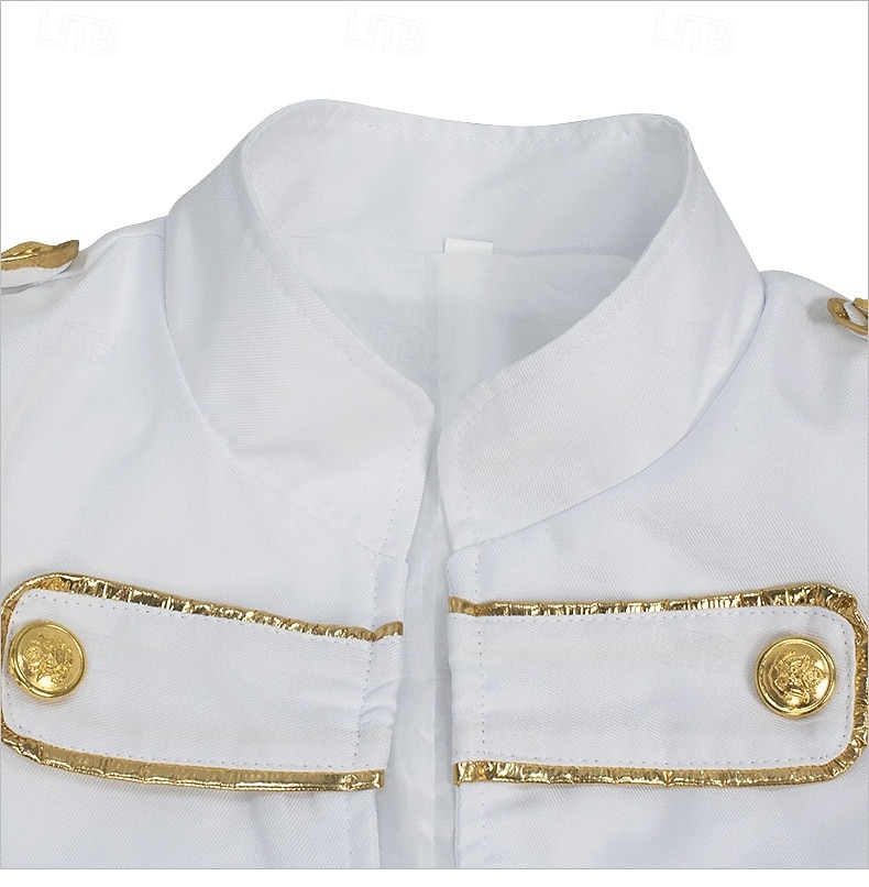 Punk și gotic Steampunk Stilul militar Geacă Îmbrăcăminte Exterior Brodat Costume de fancy Bărbați Regal Halloween Carnaval Performanță LARP Ren Faire Adulți 2026 - $39.99 –P13