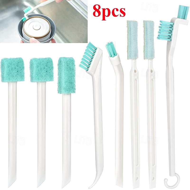 8pcs Crevice Cleaning Brushes Tool for Household Use Small Cleaning Brush Tight Spaces Tiny Cleaning Brush Mini Parts Humidifier Toaster 2025 - $8.99 –P1