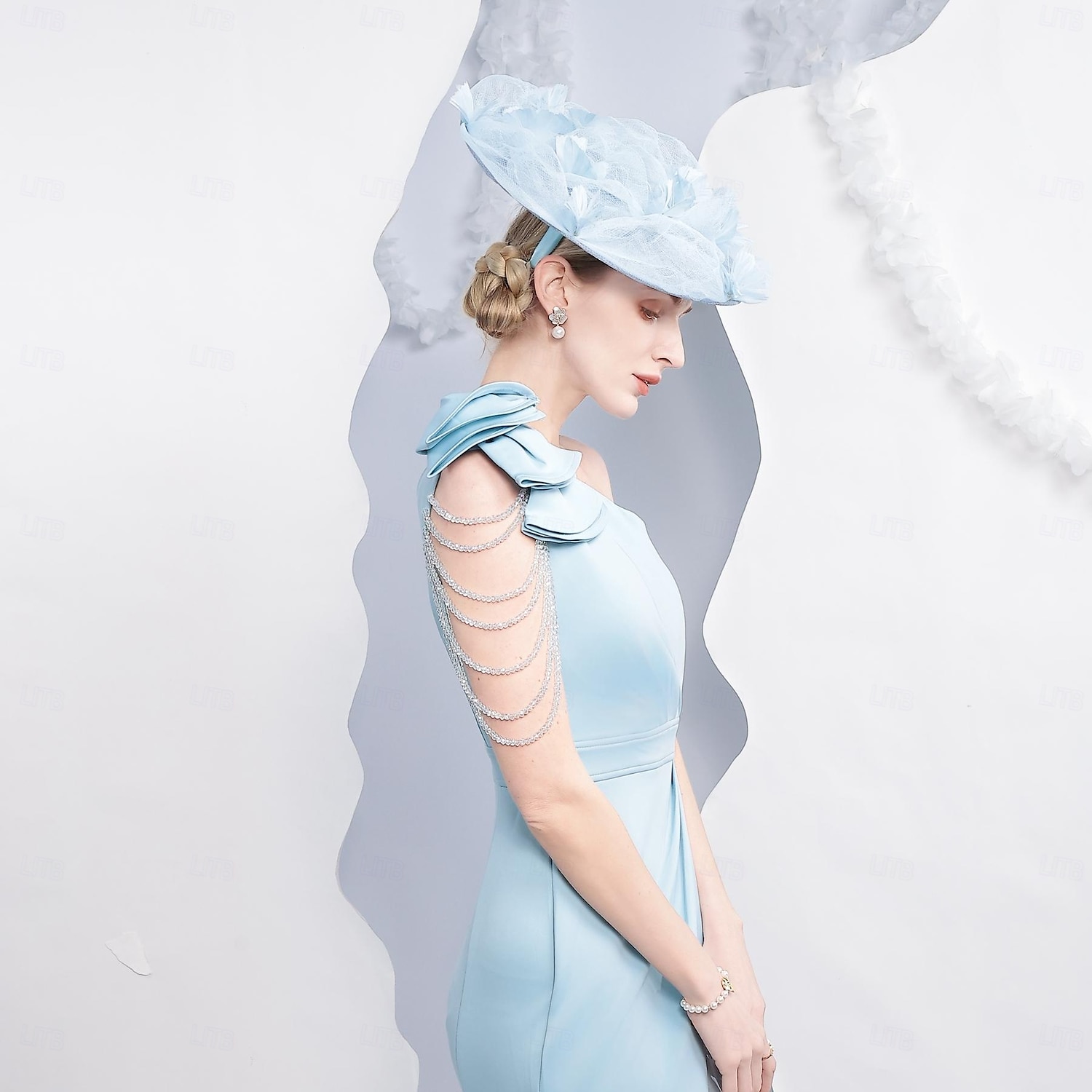 pălării de in pălărie de soare farfurie pălărie pălărie de vârf nuntă ceai nuntă elegantă cu îmbinare cu pene căciulă pentru cap 2026 - CAD $87.59 –P8