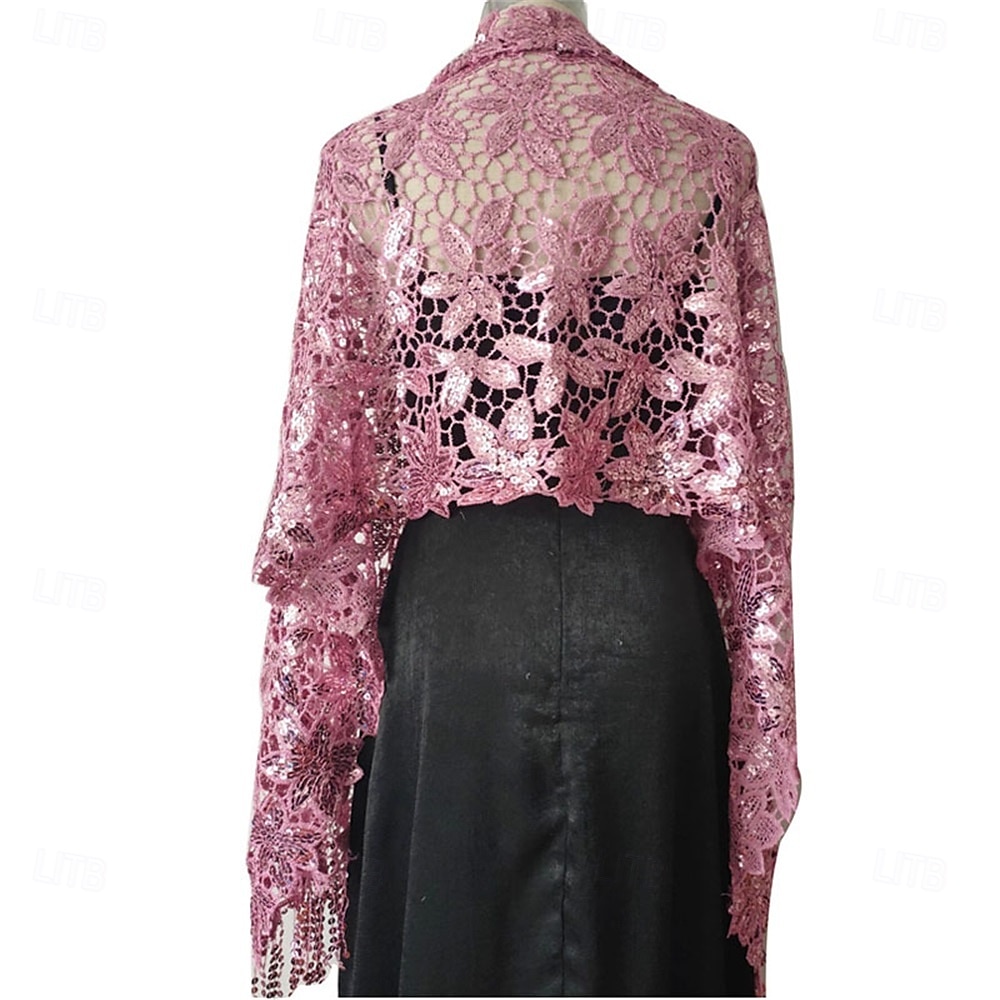 Dames Wikkel Elegante Zon Bescherming Mouwloos Kant Bruiloft Wikkels Met Effen Kleur Voor Bruiloft Zomer 2025 - $26.99 –P18