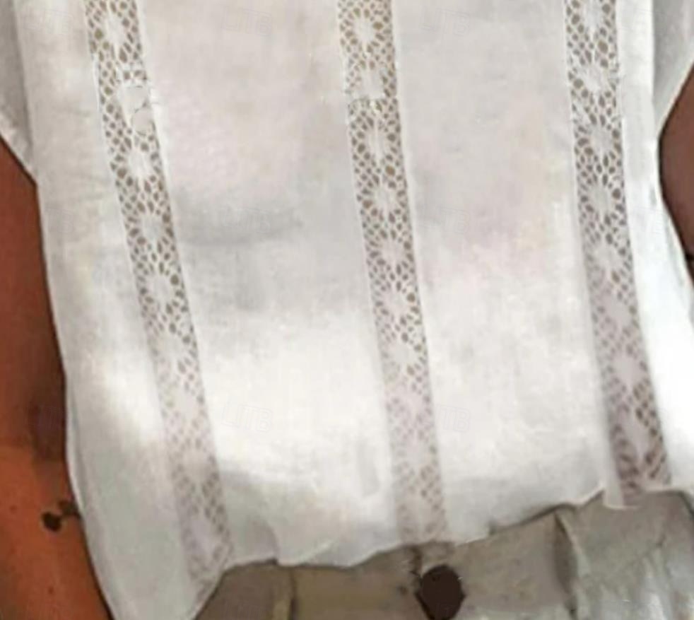 Dámská košile z bavlny a lnu/jako len elegantní bohémská každodenní košile s dlouhým rukávem límečkem regulérní topy na každodenní dovolenou výlety barevná skládaná bílá 2025 - $23.99 –P3