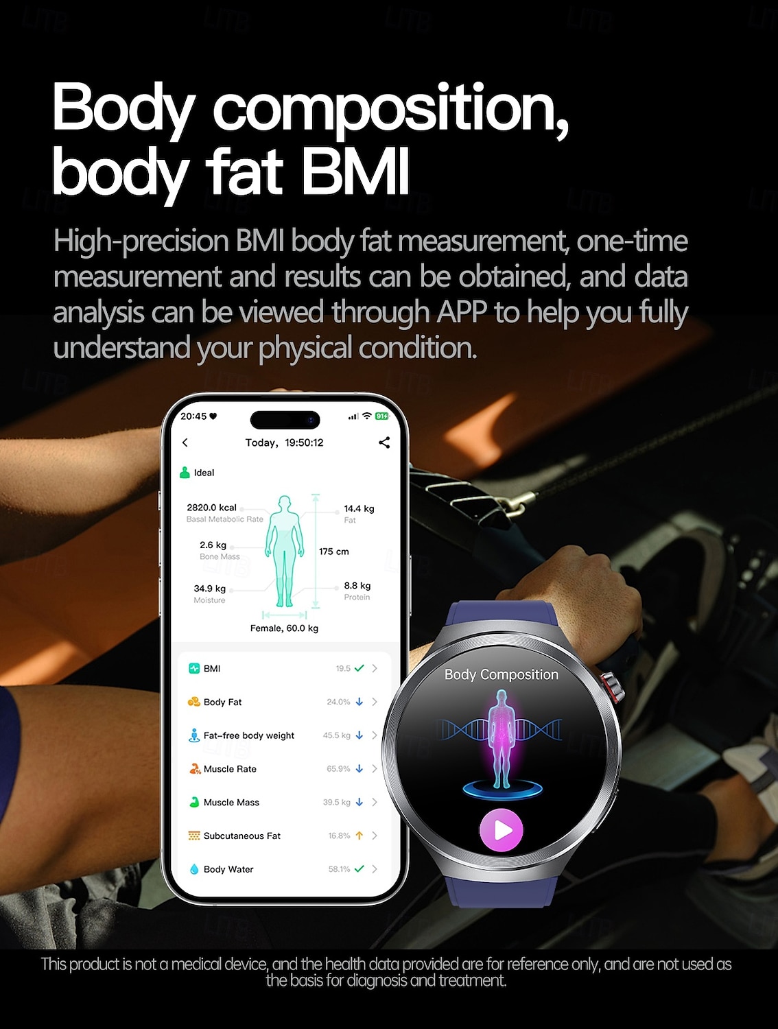 ET475 Smart Watch 1.73 inch Smartwatch Fitness Running Watch Null Pedometer Sedentary Reminder Alarm Clock Compatible with Null Men Message Reminder Step Tracker IP68 45mm Watch Case 2025 - $111.99 –P12