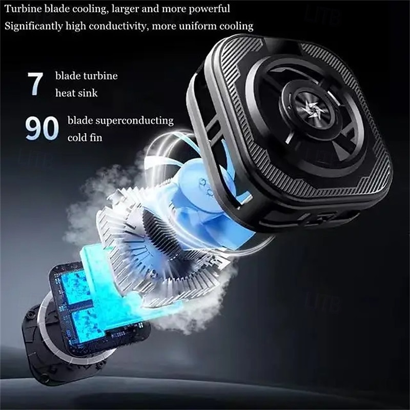 SL39 Mobile Phone Cooler Magnetic Back Clip Semiconductor Radiator with Silent Fan for Gaming 2025 - $34.99 –P4