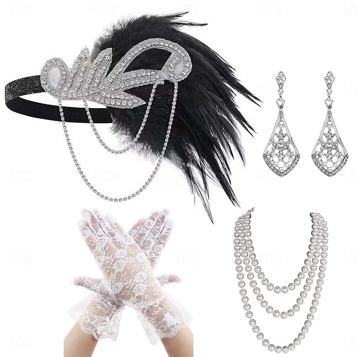 1920-as évek A nagy Gatsby Flapper fejpánt A nagy Gatsby Toll Retro Csillogó glitter Kristály / Strassz Jelmez Női Farsang Álarcos mulatság Április bolondja Party estélyi viselet Álarcos mulatság 2025 - $23.99 –P9