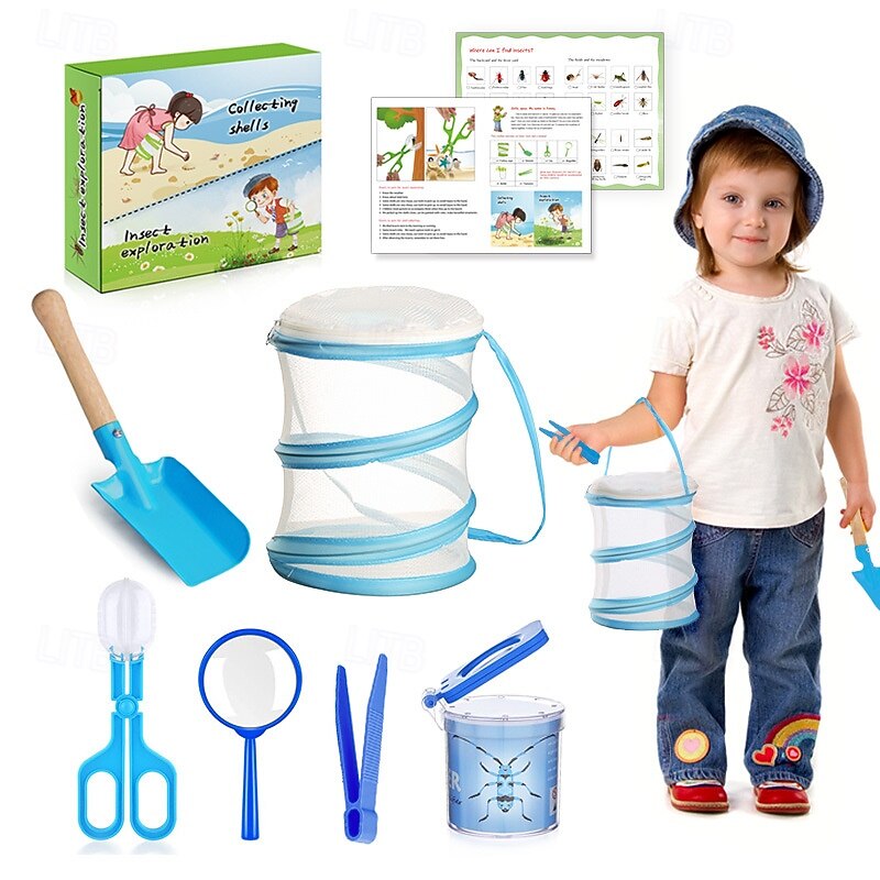 outils d'exploration en plein air pour enfants attraper des papillons libellules insectes collecter et attraper des filets observer des biberons nourrir des vers à soie boîtes cages de 2025 ? $25.99 –P5