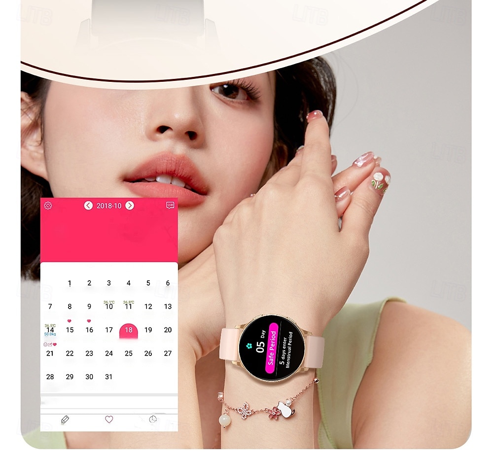 CY29 Reloj inteligente 1.32 pulgada Smartwatch Reloj elegante Bluetooth Temporizador Recordatorio de Llamadas Monitor de Pulso Cardiaco Recordatorio sedentaria Encontrar Mi Dispositivo Compatible con 2025 - $49.99 –P11