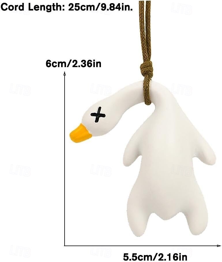 UV-Farbwechselndes Enten-Ornament zum Aufhängen im Spiegel, 3-Minuten-Solar-aktiviertes Auto-Accessoire, lichtbeständiges Hängedekor für Rückspiegel, Armaturenbrett, Geschenk für Autoliebhaber 2025 - $8.99 –P5
