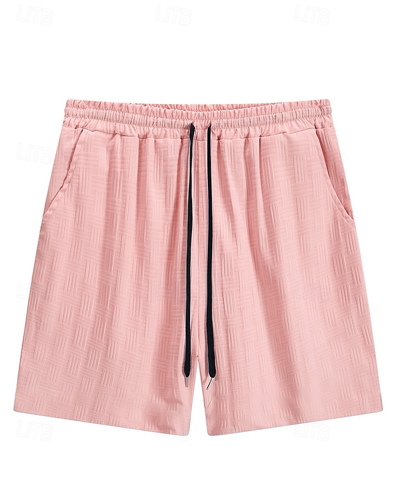 Men's T-shirt Suits 2 Pieces Outfits Tee & Shorts Sleeveless Hooded Summer Plain Fashion Casual 2 Piece Vacation Daily Wear Going out Black Pink White Top Tee for Men 2025 - $37.99 –P8