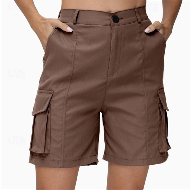 Per donna Shorts da corsa Shorts Cargo Shorts da escursionismo Esterno Vestibilità regolare Asciugatura Rapida Pantaloncini Elastico in vita Grigio scuro Nero Caccia Arrampicata Corsa S M L XL XXL del 2025 a $24.99 –P10