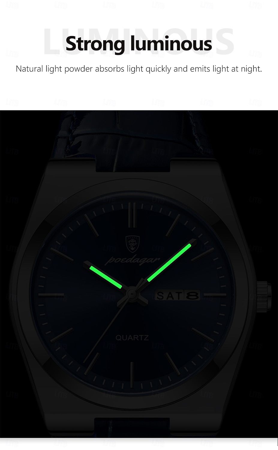 Luxe Kwartshorloge voor Heren Waterdicht Luminous Datum Week RVS Klassiek Mannelijk Horloge 2026 - $29.99 –P4