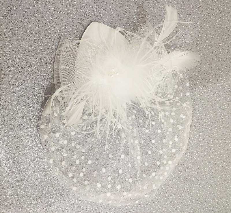 Kopfstück Tüll Federn Hochzeit Abendgesellschaft Elegant Hochzeit Mit Feder Kopfschmuck Kopfbedeckung 2025 - $16.99 –P9