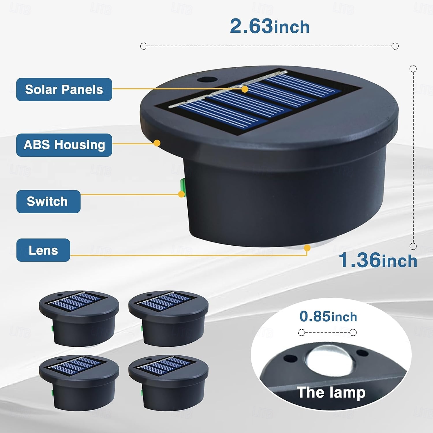 Solar Step Lights LED Solar Deck Lights for Fence Waterproof Swimming Pool Side Lights for Stairs Pool Fence Yard Patio and Pathway 10pcs 5pcs 3pcs 1pc 2026 - $16.49 –P5