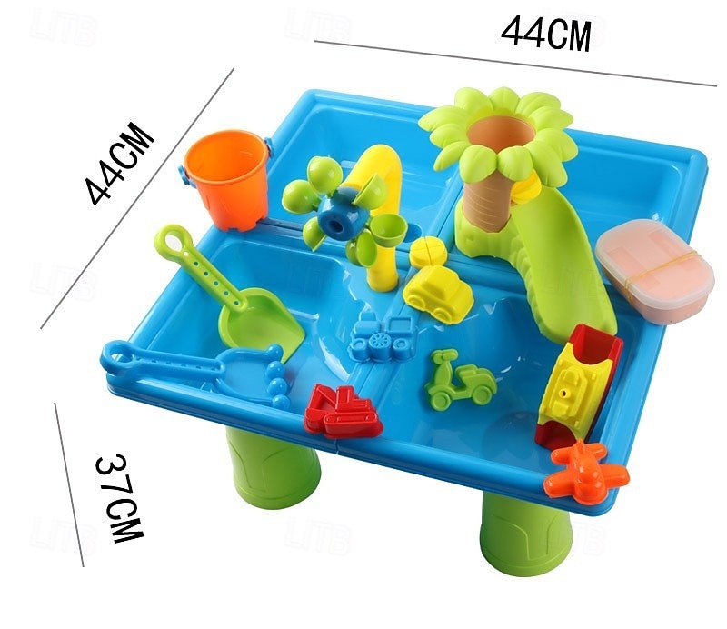 watertafel voor peuters 3-5 1-3 - buiten watertafel voor kinderen - zand sensorische tafel strand zomer speelgoed zandbak activiteitentafel buiten water speelgoed spettertafel watertafel voor meisjes 2025 - $39.44 –P2