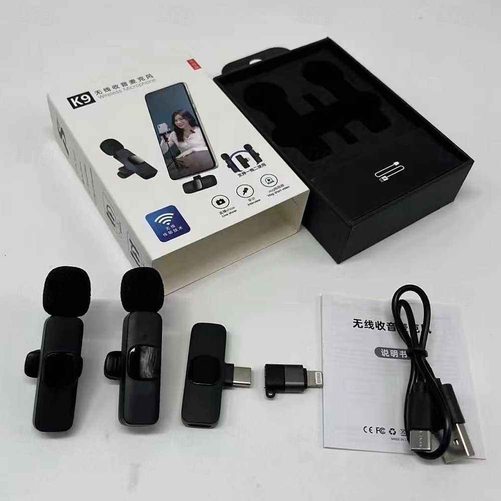 Wireless Lavalier Microphone for iPhone and Android, USB-C Mini Microphone with Noise Reduction, Perfect for Recording, Vlogging, YouTube, TikTok, Podcasts, and Interview Video 2025 - $19.99 –P9