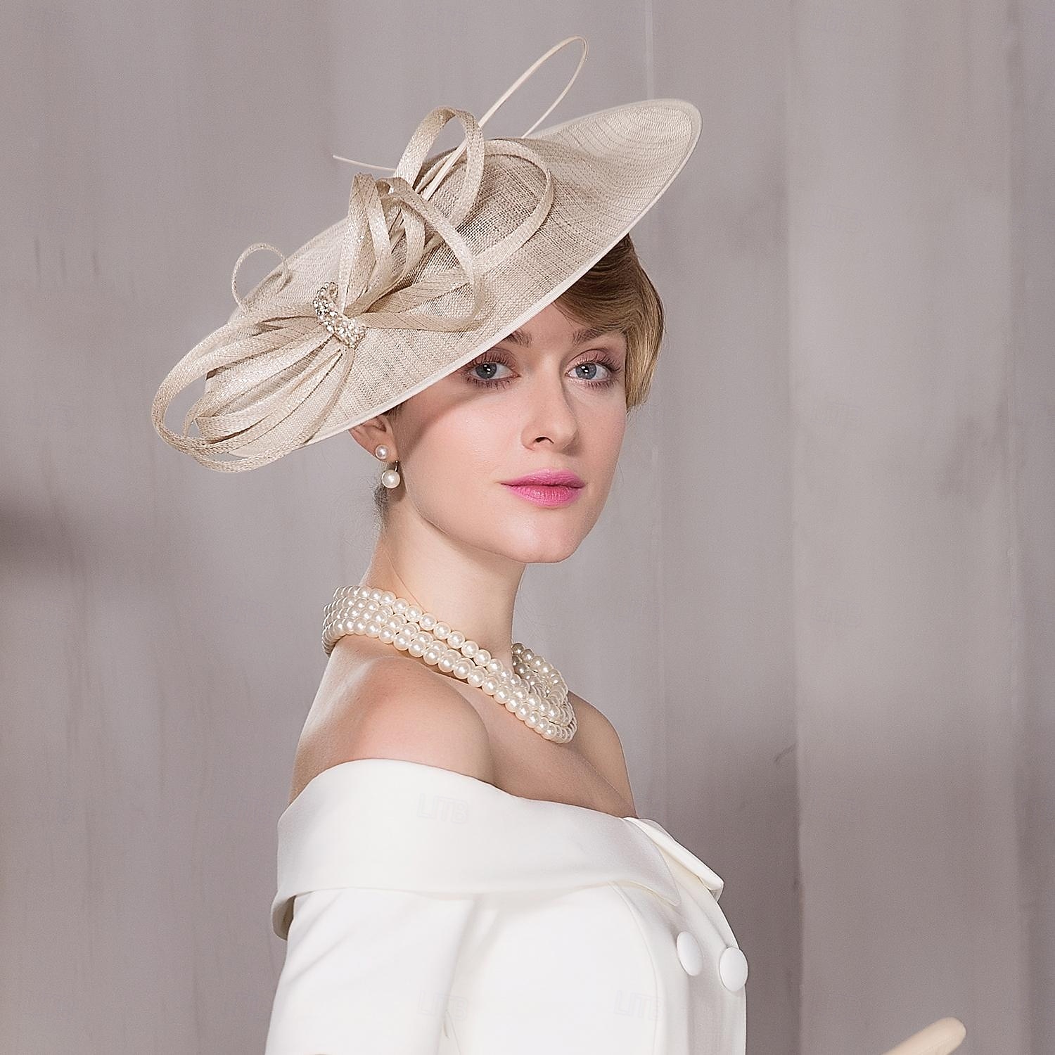 Linfrø / Strass / Fjær Kentucky Derby-hatt / fascinators / Hatter med Blomster 1 stk Bryllup / Spesiell Leilighet / Te Fest Hodeplagg 2025 - $85.99 –P4