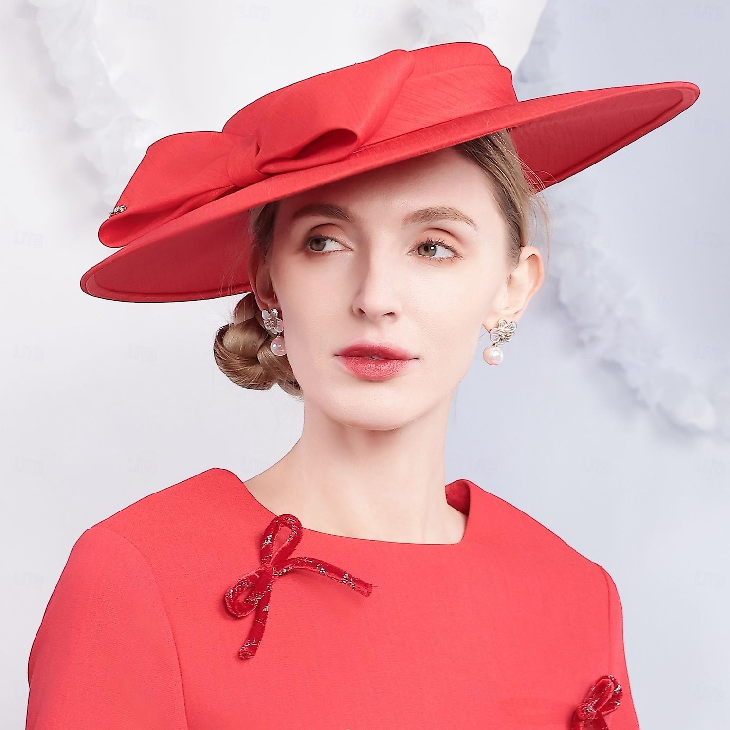 Elegant Sweet Flax Hats with Bowknot / Party / Evening Headpiece/ Office & Career / Graduation / Congratulations / Anniversary / Back To School / Outdoor / Carnival Hats Race Day Dress 2025 - $81.99 –P13