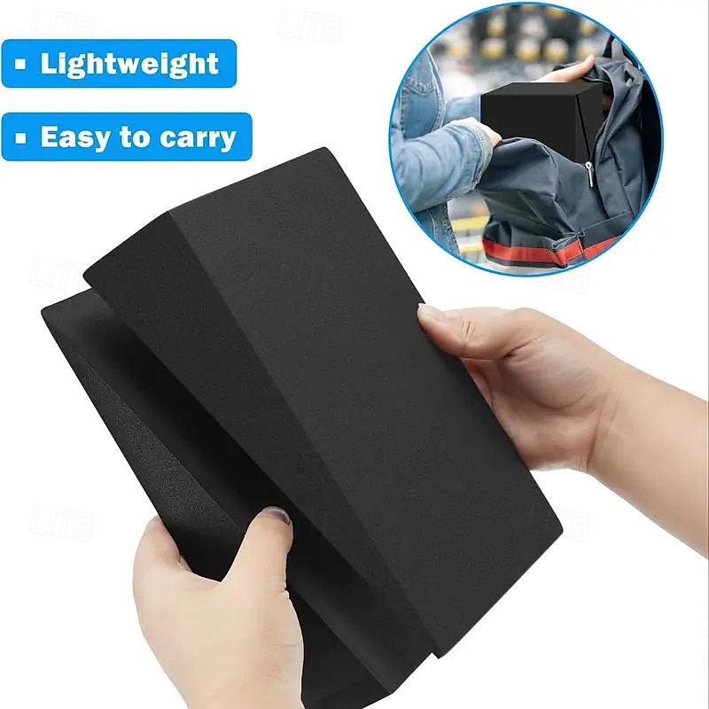 1 paio di blocchi a cuneo per squat, blocchi yoga inclinati in EVA neri per equilibrio e flessibilità, allungatore per polpacci per squat, pilates, flessioni e allenamento della forza del 2025 a $16.99 –P5