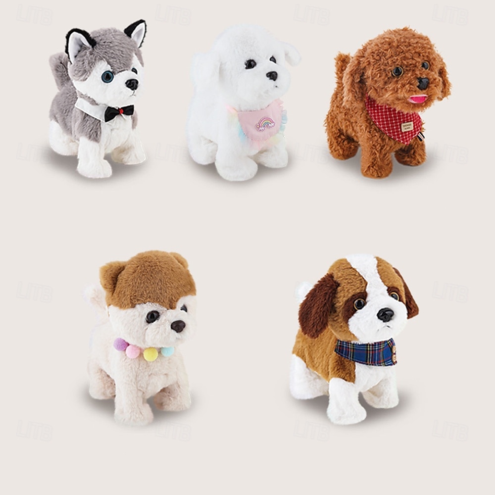 2025年 子供用電動リーシュ犬は吠えて歩くことができ、取り外し可能で洗えるシミュレーションぬいぐるみテディペット猫小さな女の子のおもちゃ コレクション – $48.99 –P10
