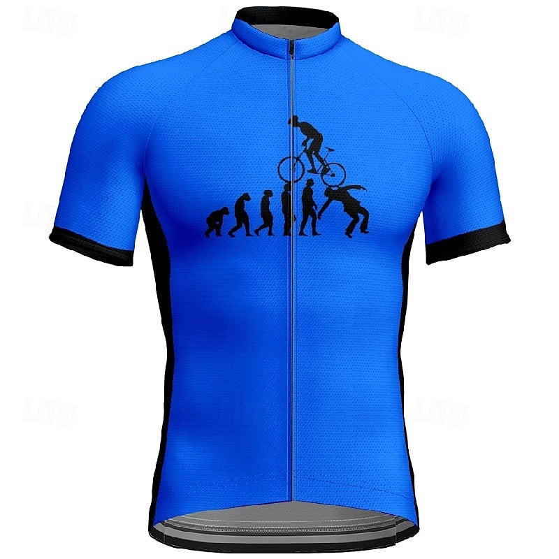Men's Cycling Jersey Short Sleeve Bike Tee Tshirt Jersey with 3 Rear Pockets Mountain Bike MTB Breathable Quick Dry Anatomic Design Wicking Yellow Red Blue Graphic Sports Clothing Apparel 2025 - $23.19 –P14