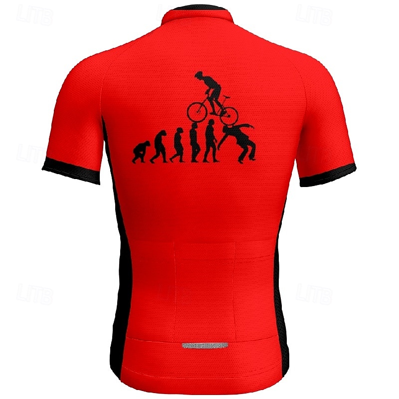 Men's Cycling Jersey Short Sleeve Bike Tee Tshirt Jersey with 3 Rear Pockets Mountain Bike MTB Breathable Quick Dry Anatomic Design Wicking Yellow Red Blue Graphic Sports Clothing Apparel 2025 - $23.19 –P2