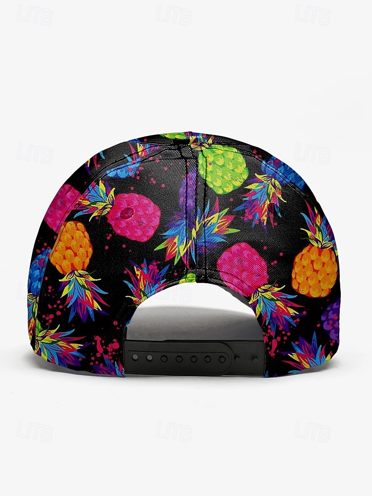 Casquette de baseball colorée à motif ananas et beignet pour homme - design décontracté et tendance, coupe ajustable, parfaite pour l'été et les activités de plein air de 2025 ? $14.99 –P6