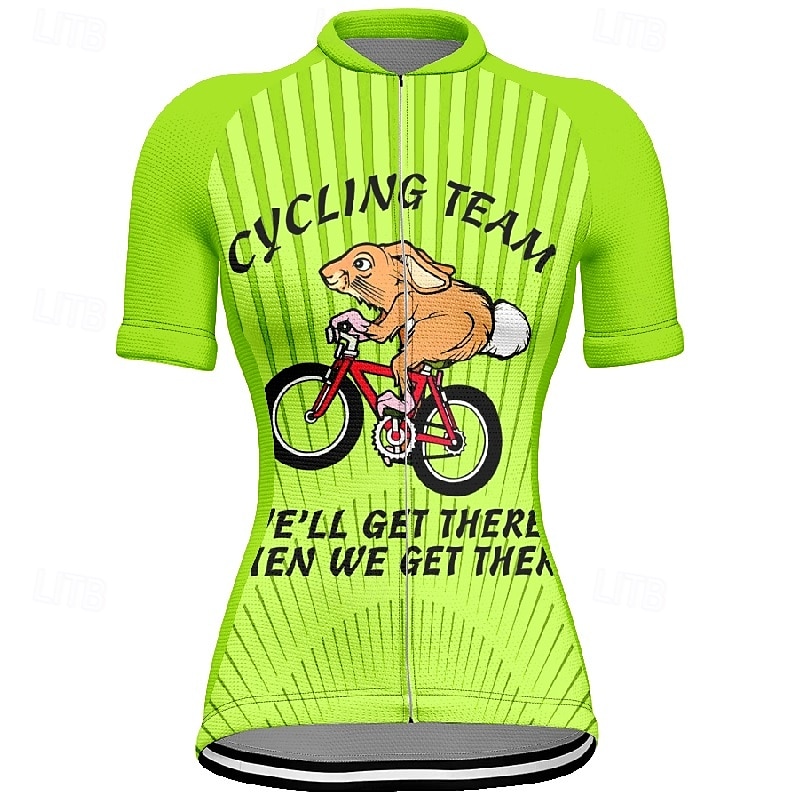 Women's Cycling Jersey Graphic Stripes Short Sleeve Bike Tee Tshirt Jersey with 3 Rear Pockets Mountain Bike MTB Quick Dry Anatomic Design Wicking Breathable Sports Pink Blue Orange Clothing Apparel 2025 - $23.99 –P7