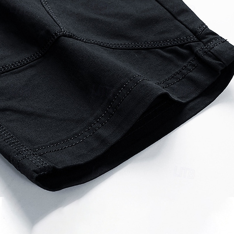 Men's Cargo Shorts Shorts Summer Shorts Work Shorts Golf Shorts Multi Pocket Button-Down Flap Pocket Plain Comfort Wearable Knee Length Outdoor Sport Daily Fashion Casual Black Yellow 2026 - $29.99 –P9