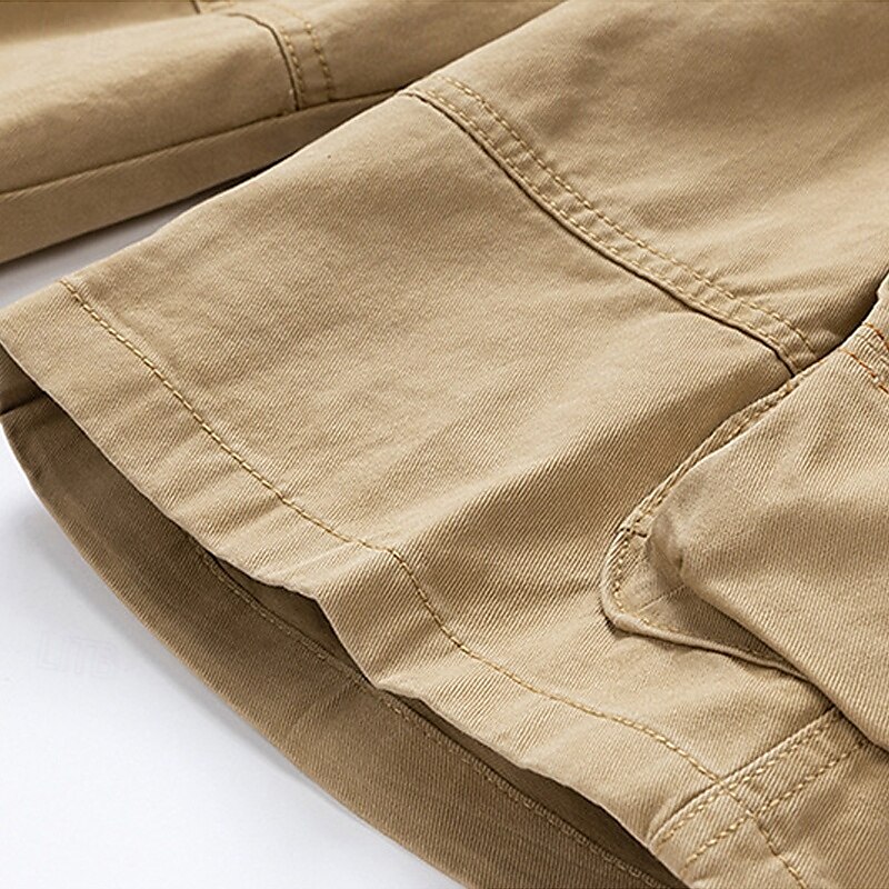 Per uomo Pantaloncini cargo Shorts Pantaloncini Estivi Bottoni Tasca con cerniera Tasche Multiple Semplice Comodità Indossabile Lunghezza al ginocchio All'aperto Sport Quotidiano Moda Casual Nero Blu del 2025 a $31.99 –P9