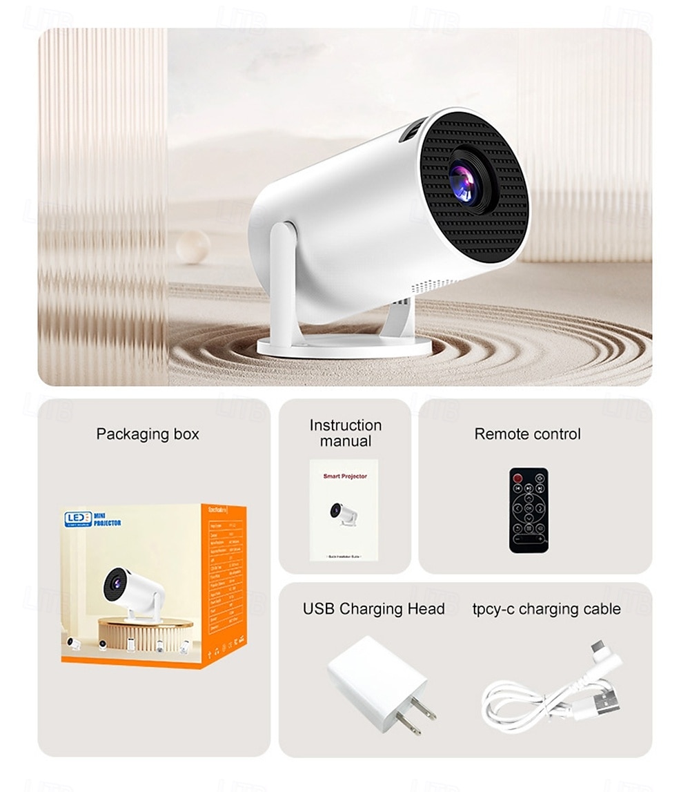 Y2S Home HD Projector Mini Portable Mini Children's Mobile Projector Hovering at Any Angle at 240 Degrees 480*360 2025 - $61.99 –P16