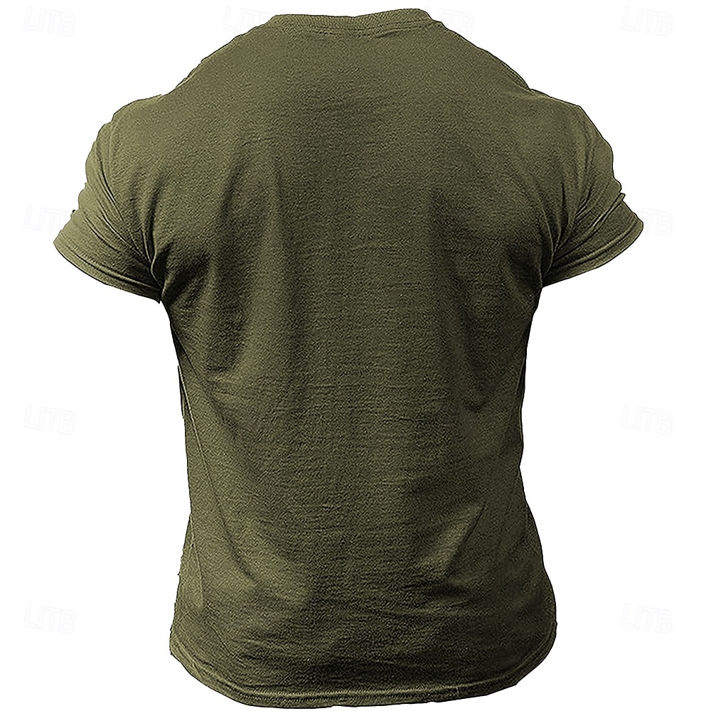 Herr Christian T-shirt Kortärmad T-shirt 3D-tryck Rund hals Skjorta Mode Dagligen Ledigt Gata Ledigt Dagligen Grön Kaki Grå Sommar Vår Kläder S M L XL XXL XXXL 2025 - $17.99 –P4