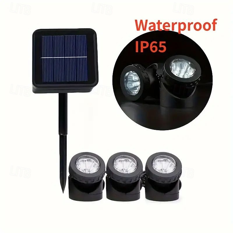 LED Solar Spotlight IP65 Proof 1/2/3Heads Underwater FloodLight for Swimming Pool Garden Lawn Forest Pond Pathway Landscape Decoration 2026 - $52.28 –P14
