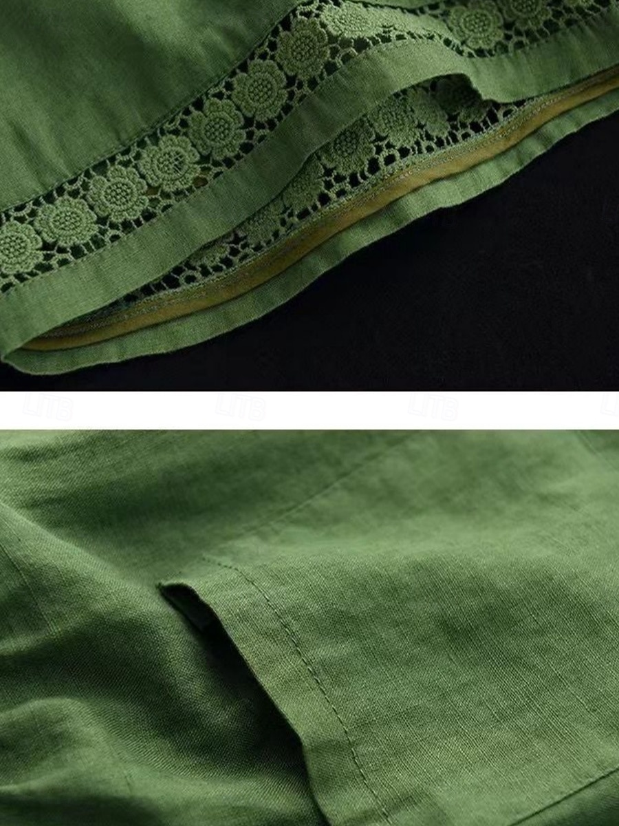 Mujer Pantalón corto Pantalones cortos de verano Pantalones cortos de playa Vacaciones Vintage Moda Corto Alta cintura Plano Correa Bolsillo Cintura elástica Comodidad Ligero Suave Microelástico 2026 - $19.99 –P5