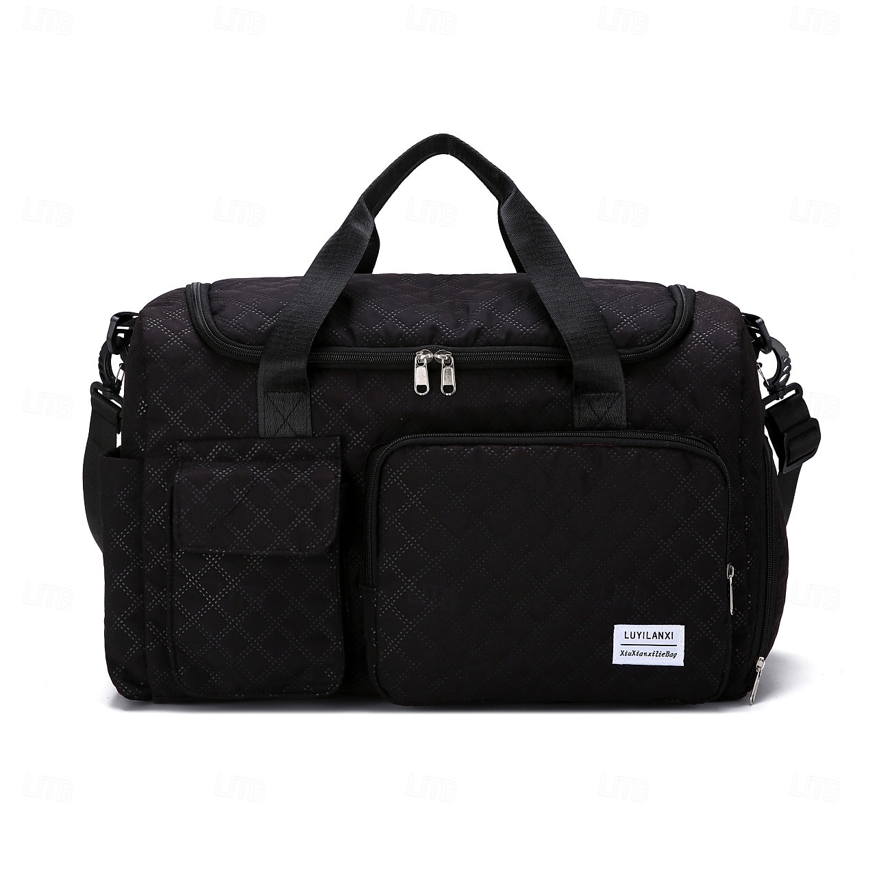 Sac de voyage week-end avec compartiment à chaussures, fourre-tout en tissu Oxford grande capacité avec fermeture éclair, sac à bandoulière matelassé pour ranger les vêtements, bagage de sport de nuit de 2026 ? $22.99 –P12