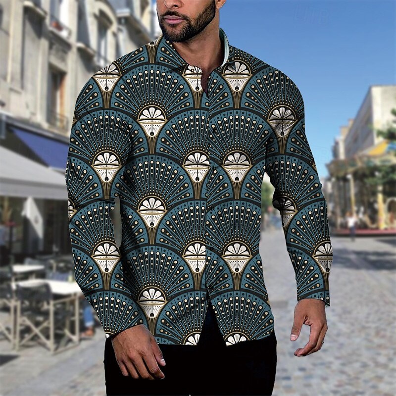 Homme Chemise Chemise d'été Chemise Décontractée Chemise de Plage Chemise Boutonnée gris bleu Noir Vert Claire Vert foncé Vert manche longue Graphique Revers Vacances Hawaïen Boutonné Vêtement Tenue de 2025 ? $21.99 –P4