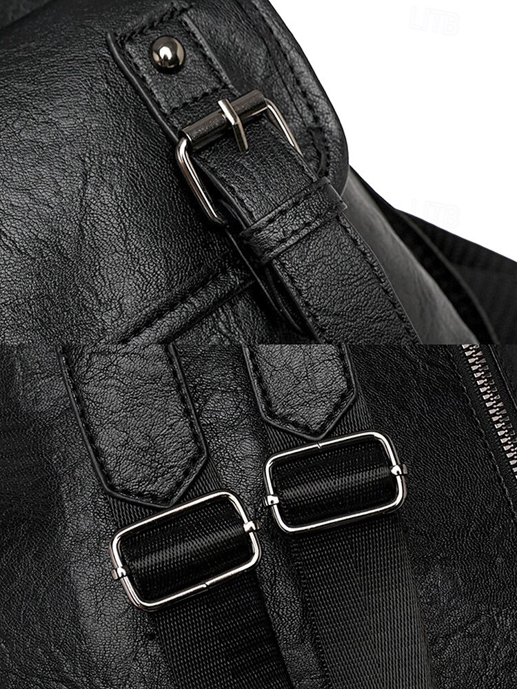 dámský hnědý batoh z umělé kůže, stylový cestovní a každodenní batoh s nastavitelnými popruhy, zapínáním na zip a několika kapsami - ideální do práce, do školy nebo na běžné výlety 2025 - $34.99 –P9