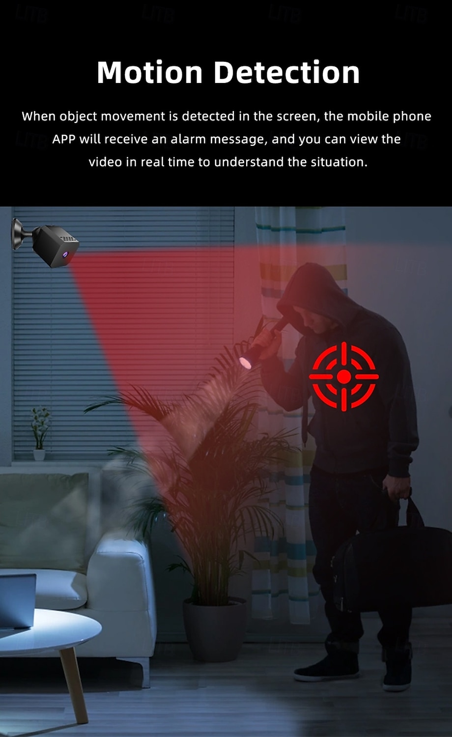F1 WiFi HD Night Vision Home Camera Wireless Intelligent Security & Sports Cam for Indoor Monitoring 2025 - $25.99 –P7