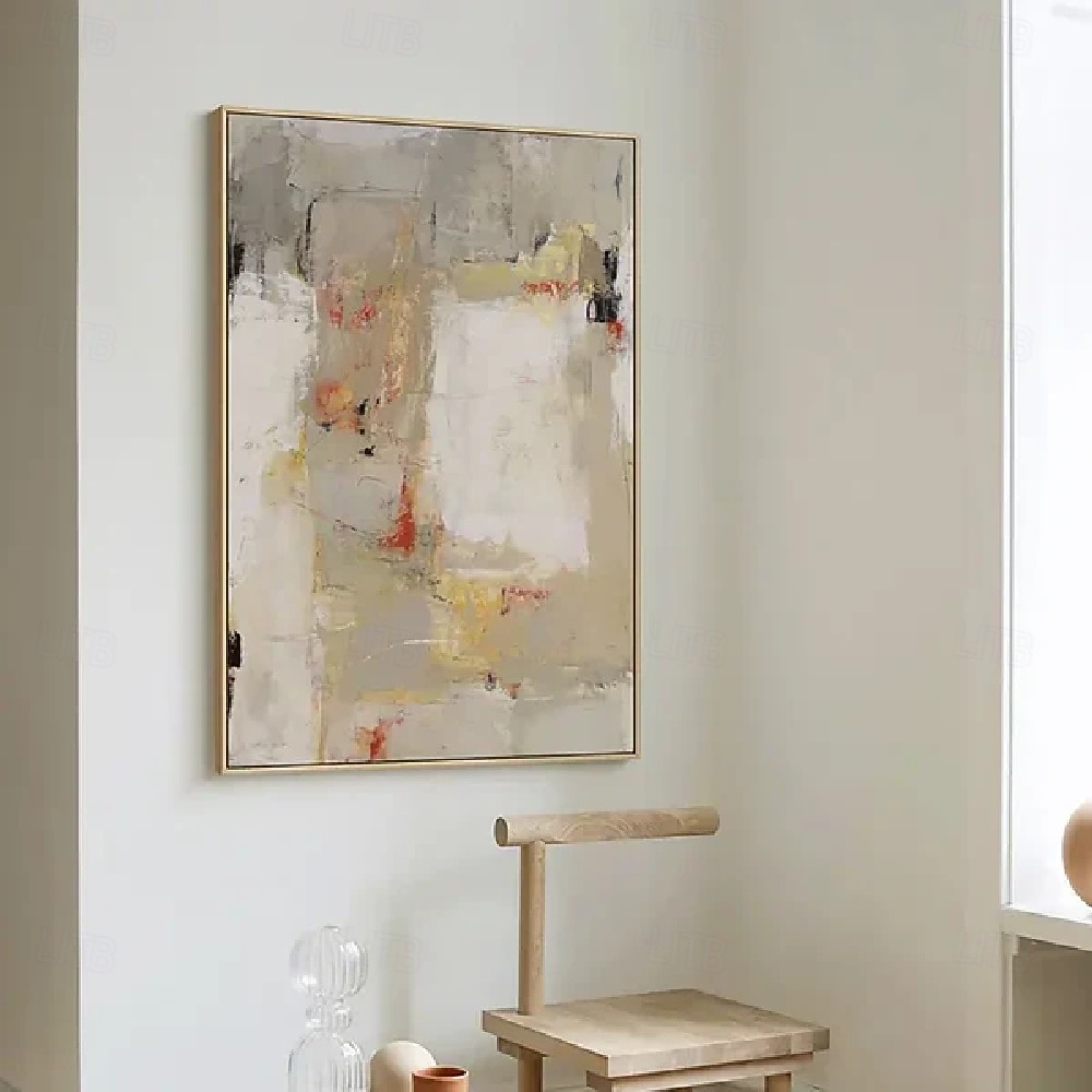Ölgemälde handgemalt quadratisch abstrakt klassische Gemälde reines handgemaltes Ölgemälde braun modernes hängendes Gemälde schwarz weiß abstrakt für Heimdekoration Gemälde Wandkunst 2025 - $82.99 –P6