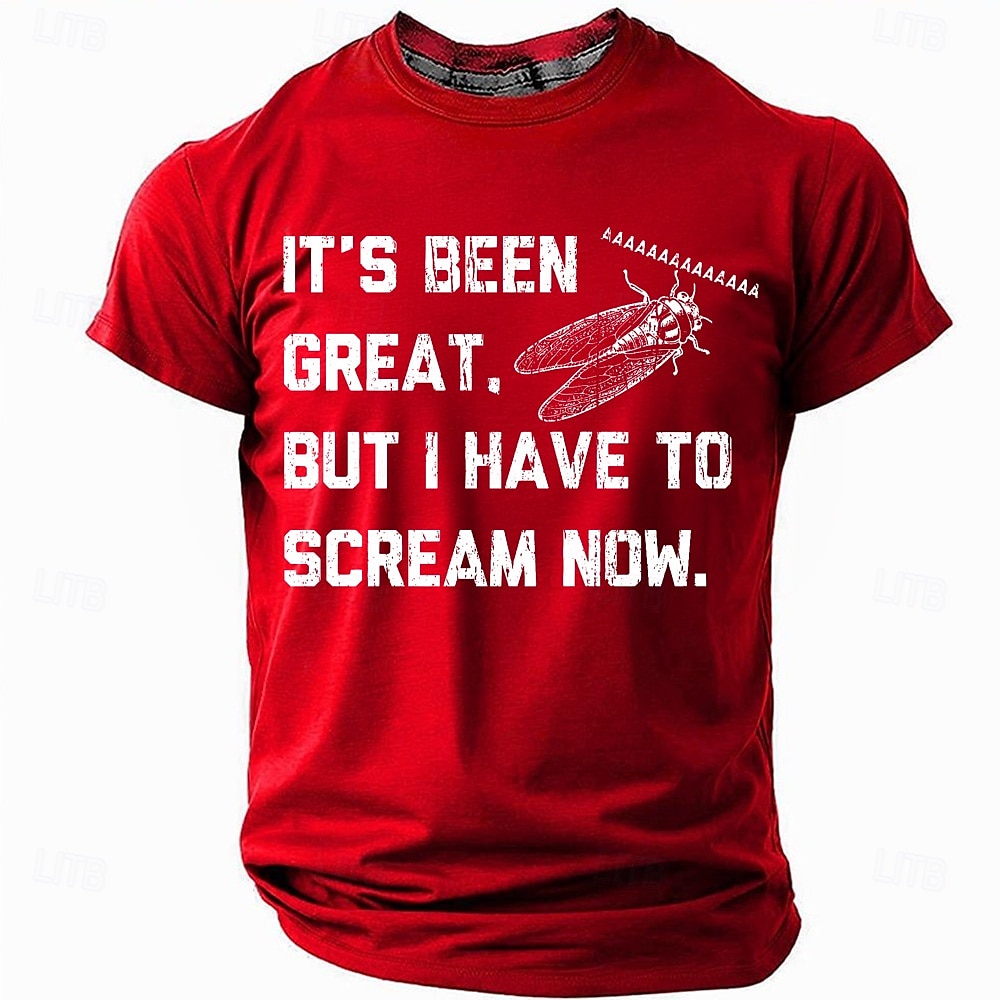 Herren Tiermotiv Lustig T Shirt Kurzarm T-Shirt 3D-Druck Rundhalsausschnitt Rundhals Hemd Mode Täglich Lässig Straße Lässig Täglich Schwarz Weiß Rote Sommer Frühling Ganzjahres Bekleidung S M L XL 2025 - $17.99 –P4