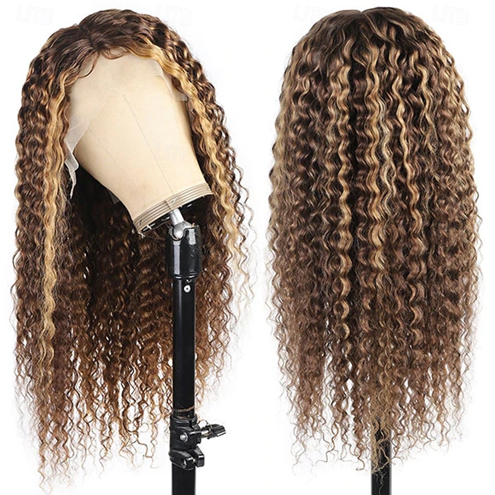 Perucas de cabelo humano com ondas profundas de 14-26 polegadas, 13x4, renda frontal transparente, perucas brasileiras ombré, P4/27 de 2026 por $202.59 –P5