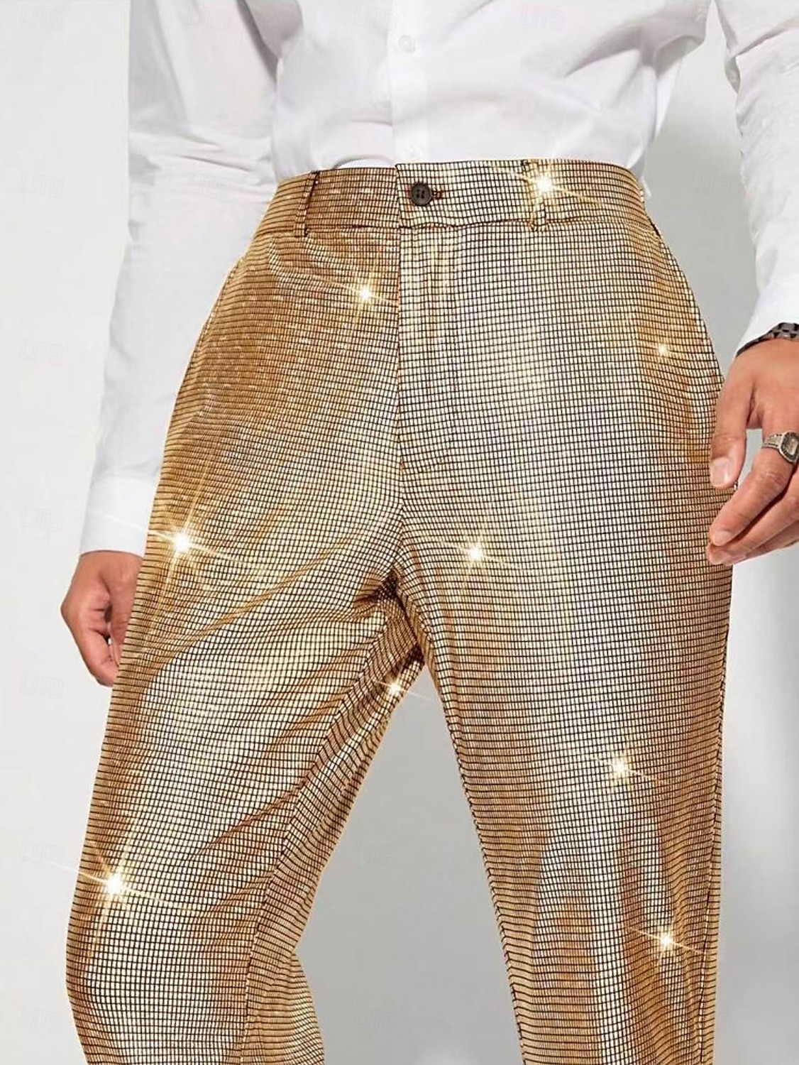Retrò Vintage Anni '70 Anni '80 Pantaloni a zampa d'elefante Disco Vernice in lattice lucido Metallico Paillettes Per uomo Halloween Carnevale Parata dell'Orgoglio Mese dell'orgoglio Adulti Pantaloni del 2025 a $32.99 –P3