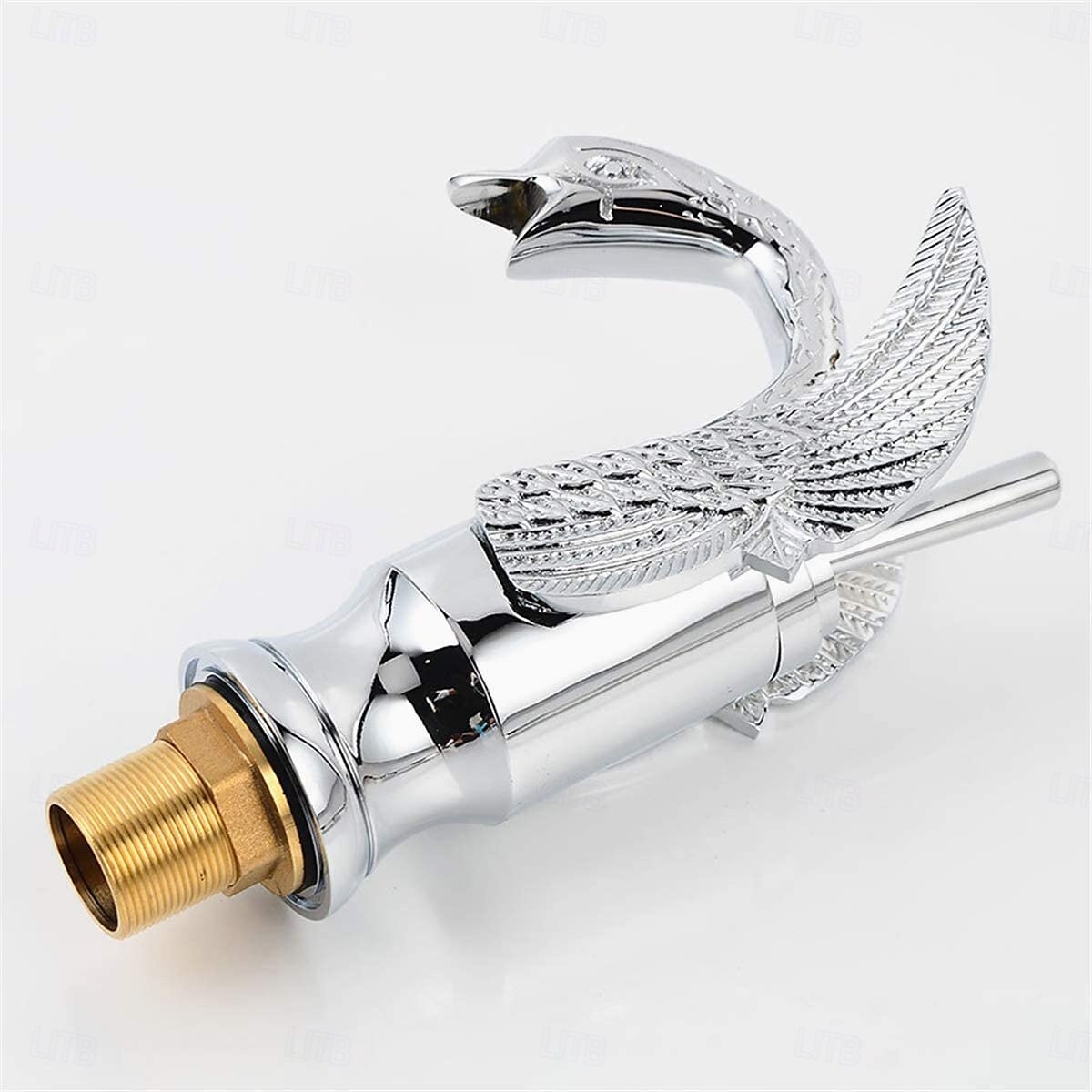 Robinet de lavabo - Classique Chrome / Laiton antique / Électroplaqué Ensemble central Poignée unique à un trouBath Taps de 2025 ? $121.99 –P12