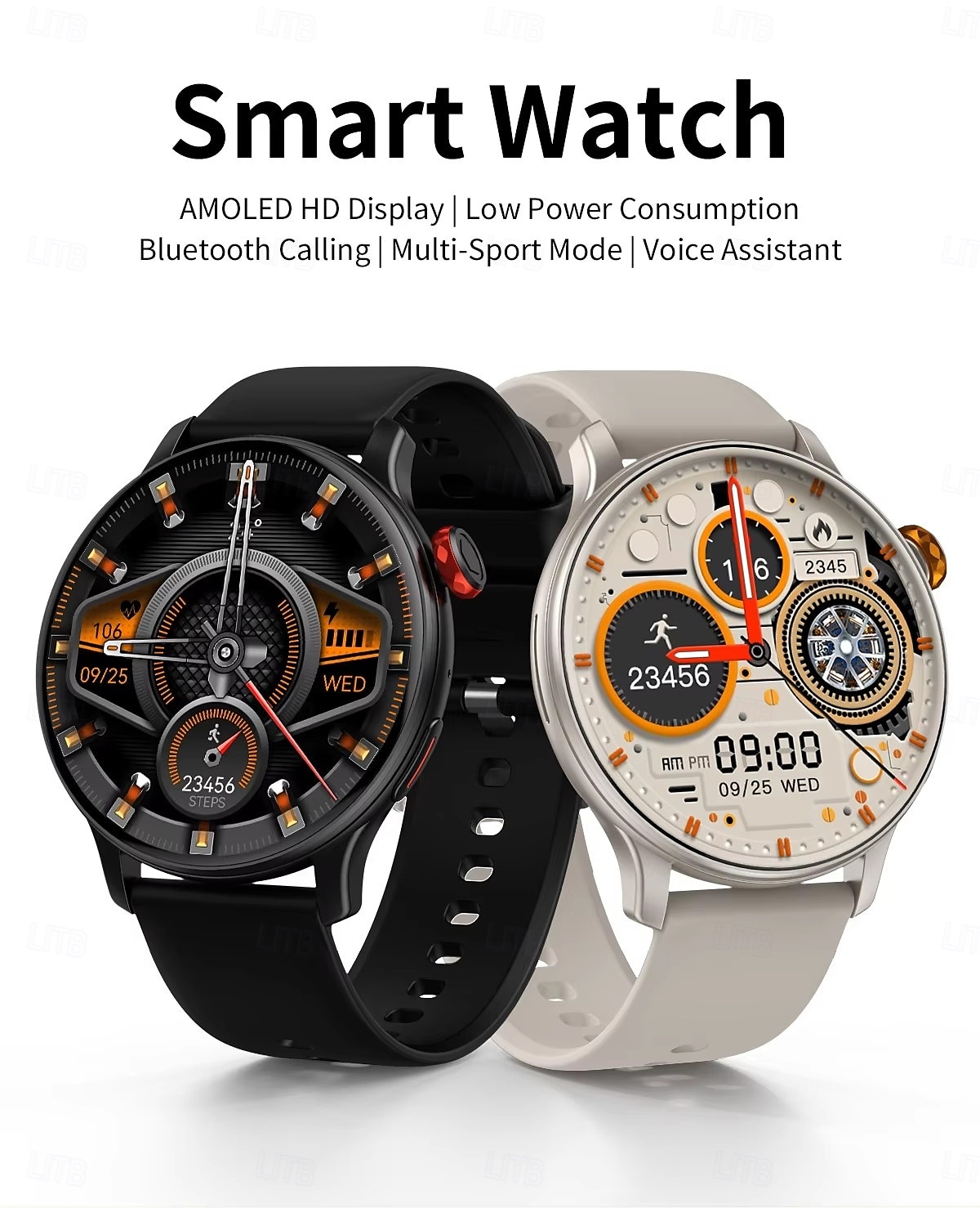 CY26 Smart Watch with Large AMOLED Screen HD Bluetooth Calling & Voice Assistant – Fitness Tracker for Men & Women 2025 - $54.99 –P1