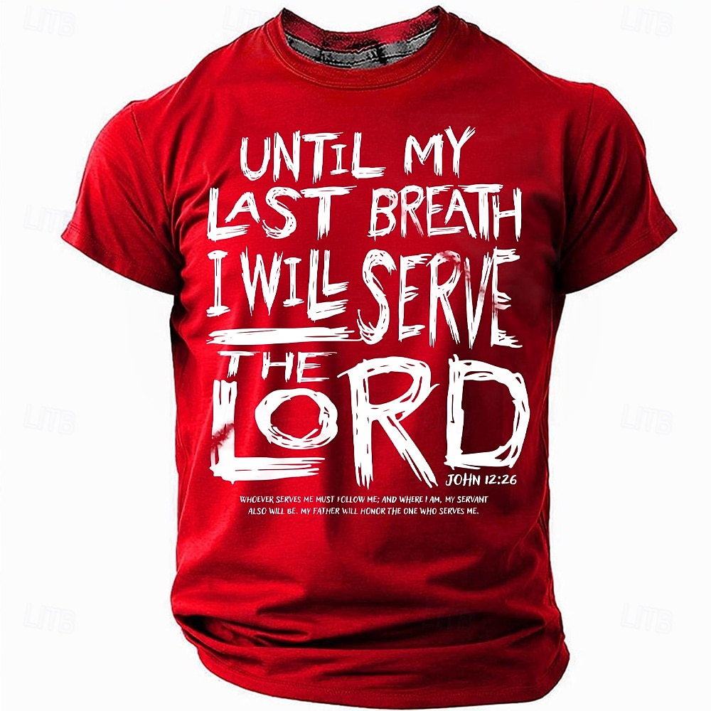 Påske Herre Jesus Kristen T skjorte Kortermet T skjorte 3D-utskrift Crew-hals Skjorte Mote Daglig Designer Fest Gate Avslappet Svart Rød Blå Sommer Vår Alle årstider Klær S M L XL XXL XXXL 2025 - AU $29.89 –P1