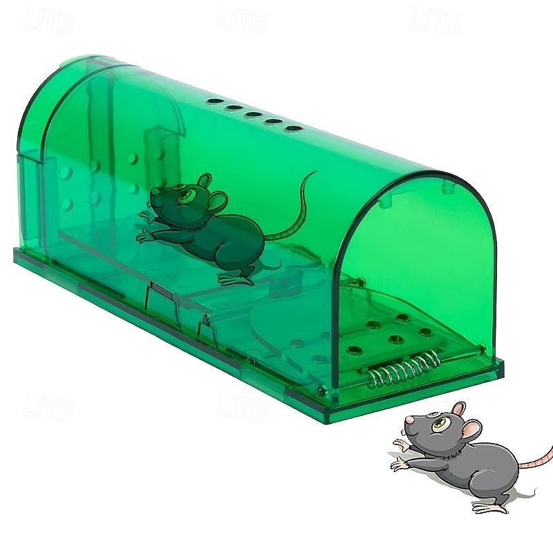 Cușcă reutilizabilă din plastic pentru capcană pentru șoareci, cutie umană de prindere a șobolanilor pentru uz interior în exterior, instrument non-toxic pentru controlul rozătoarelor pentru grădina 2025 - $9.99 –P1