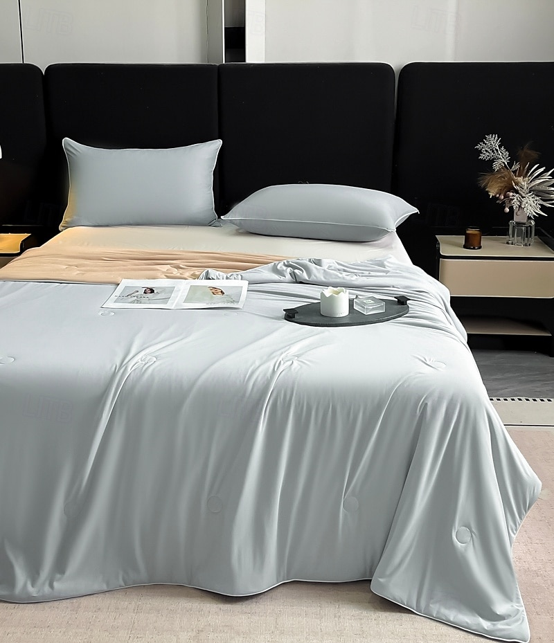 Lätt kylande täcke komforter Tencel Lyocell fiber för sommar lätt skötsel naturligt andningsbar och kylande 2025 - $59.99 –P3